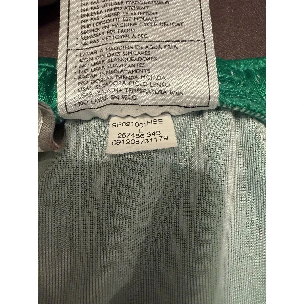 VTG Nike Womens Green Basketball Running Athletic Shorts Sz Large 12-14 Y2K
